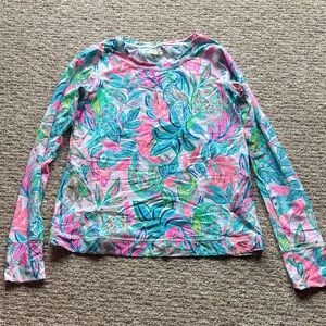 Lilly Pulitzer NWOT Pink and Blue Rashguard